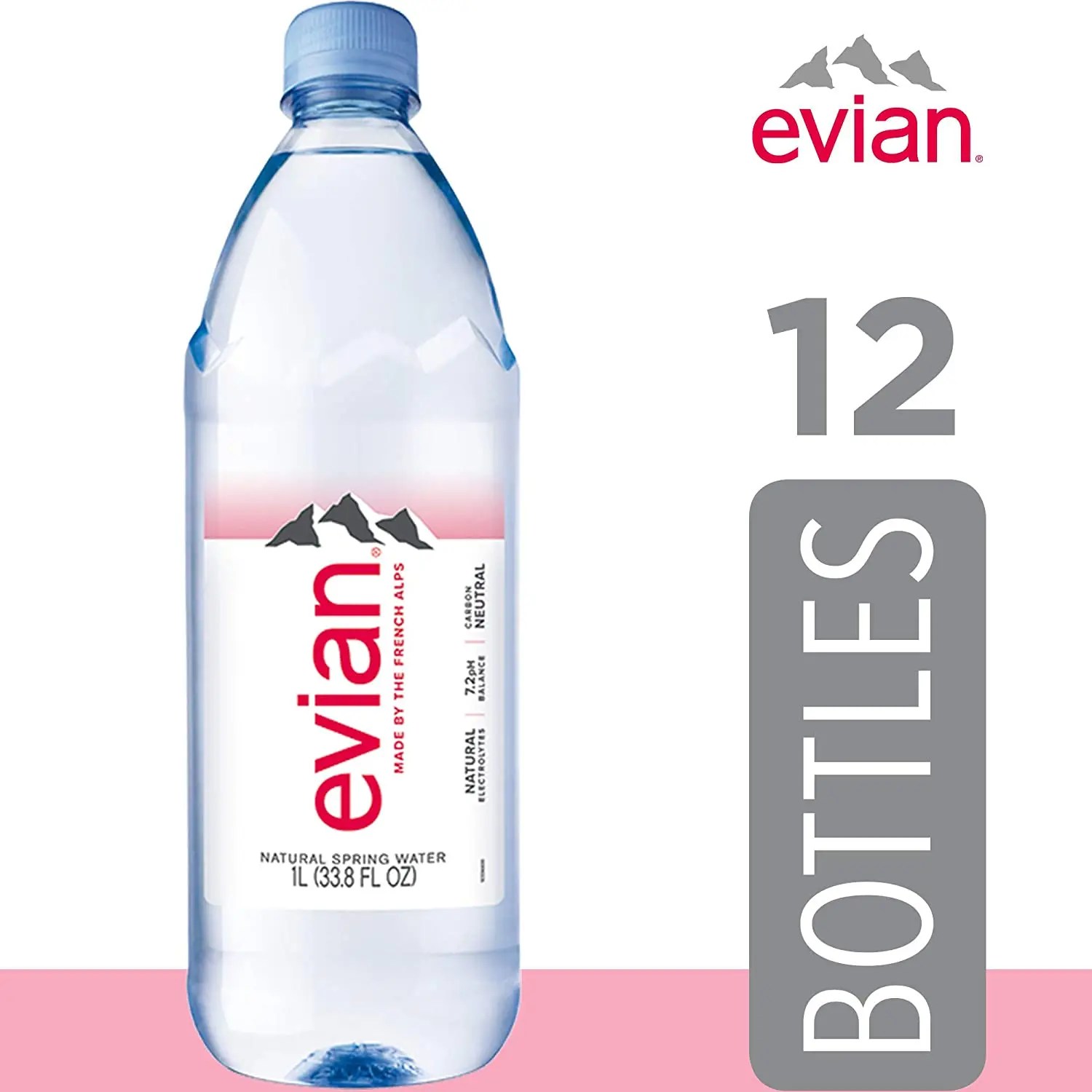 Evian Natural Mineral Water In 330ml,500ml,750ml,1l,1.5l Pet Bottles