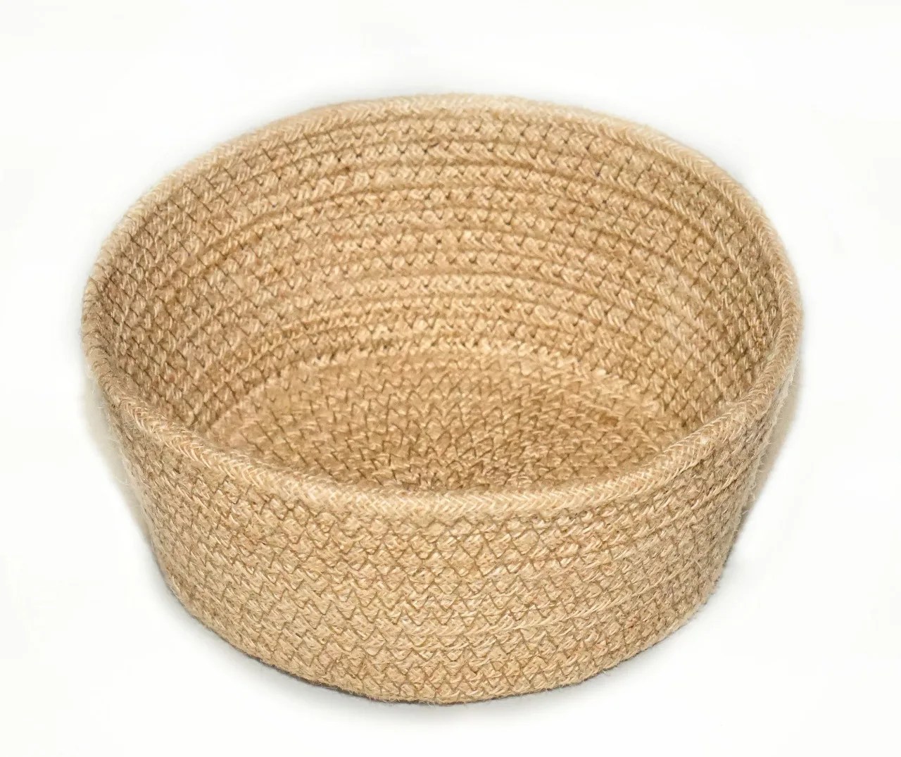 Wholesale Home Decor Round Natural Jute Basket High Quality Best