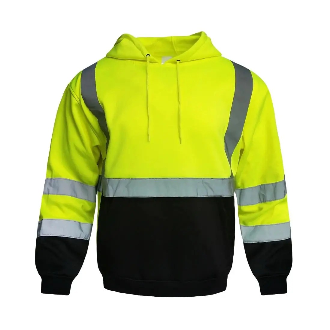 Wholesale Customized Fluorescent Yellow Two Tone Reflective Safety
