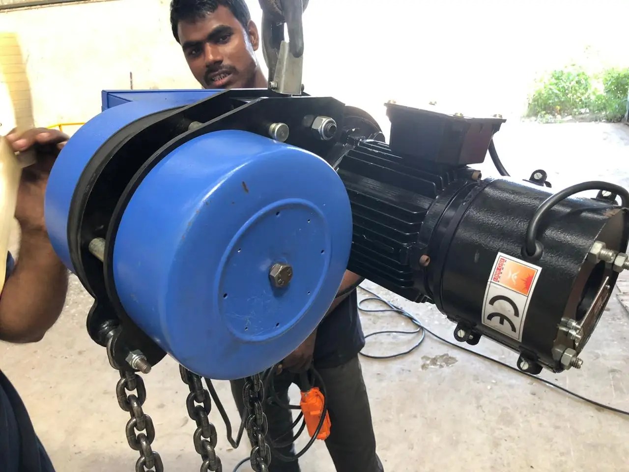 High Quality Electrical Chain Hoist 1 Ton Capacity 6mtr Lifting Height With Electrical Control