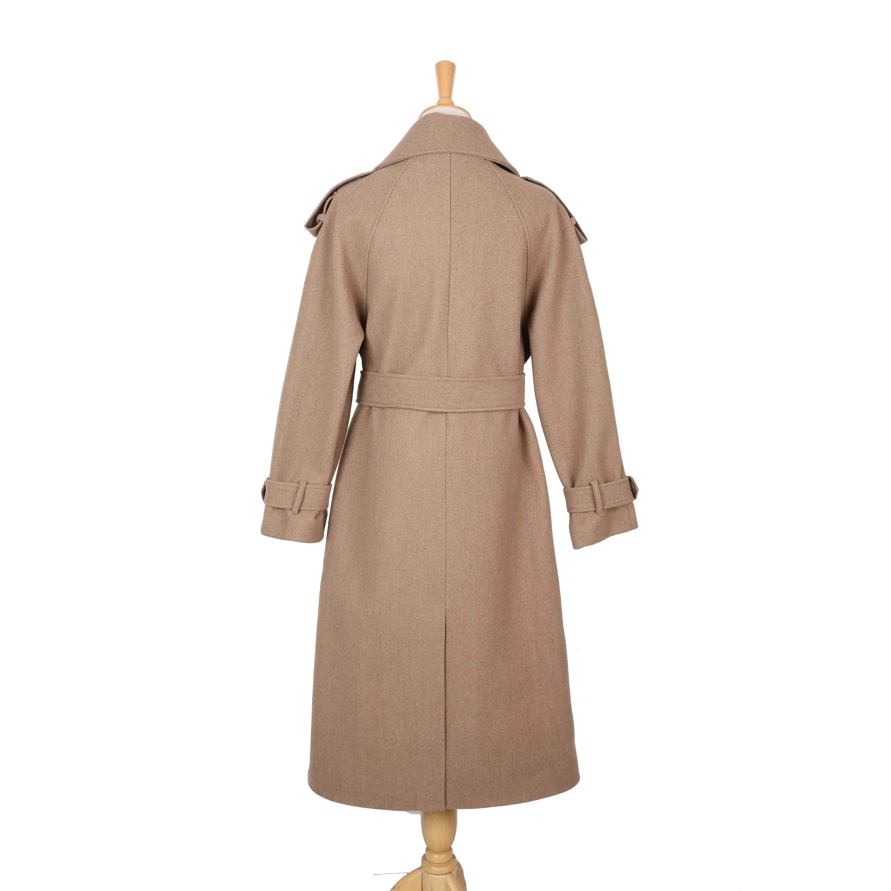 Women's Wool & Blends Women's Leather Trench Cotton Coats Wool Plus