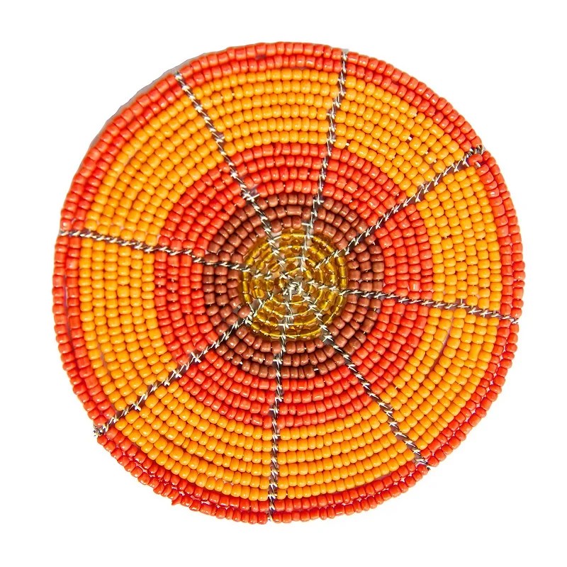 Dining Table Mat Luxury Beaded Coaster Table Place Mats Beads Round