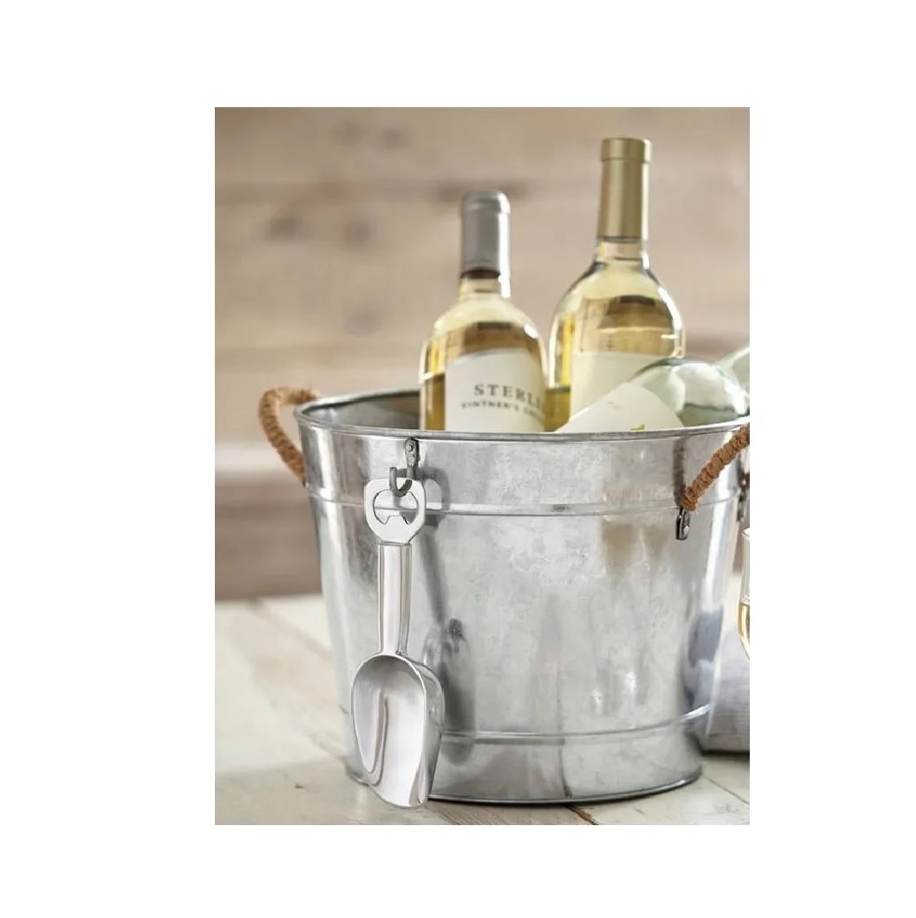 Metal Wholesale Cold Drinks Storage Modern Ice Bucket Galvanized Home