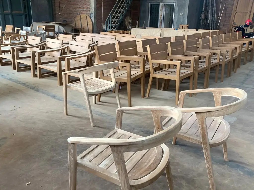 Outdoor Set Dining Table Teak With Rattan And Cushion Best Style Ova