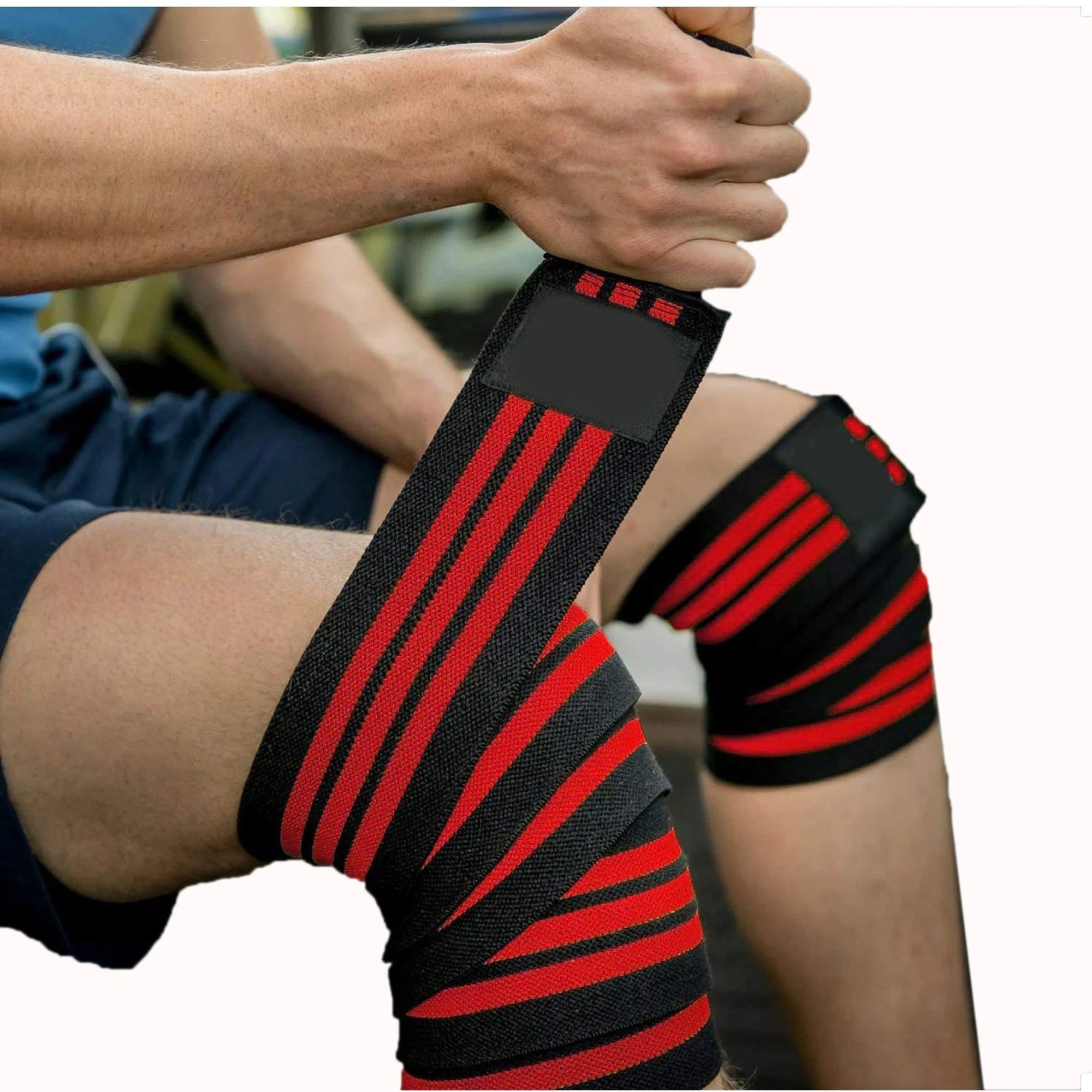 Bodybuilding Gym Fitness Wear Exercise Power Lifting Workout Knee Wraps