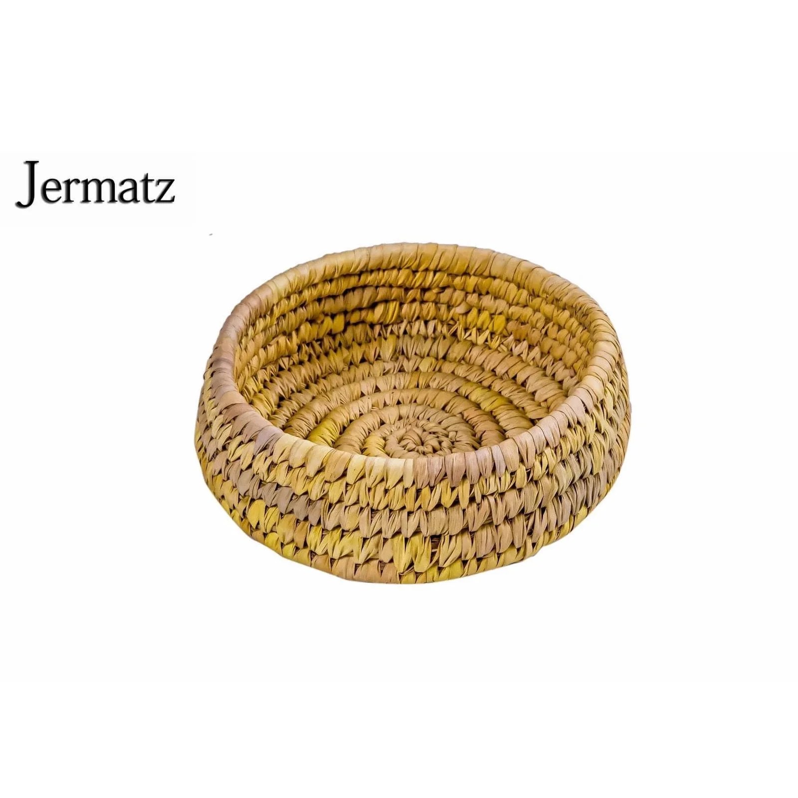 Customized Branded Natural Eco Friendly Palm Leaf Storage Basket By