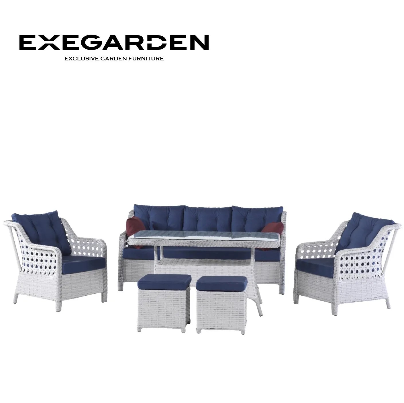 Rattan Garden Furniture Sofa Set With Rattan Sofa And Table Rattan Dining Furniture Set For
