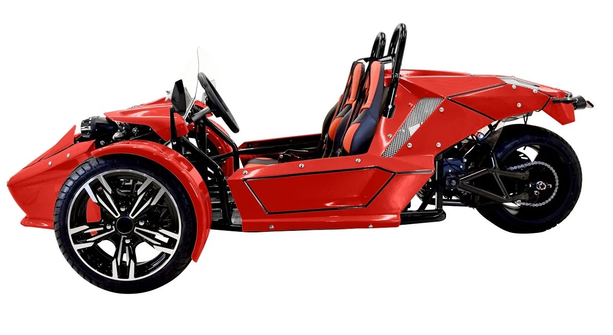 E-spider 72v Trike,Powerful 3000w Mid-drive Motor With Lithium Battery