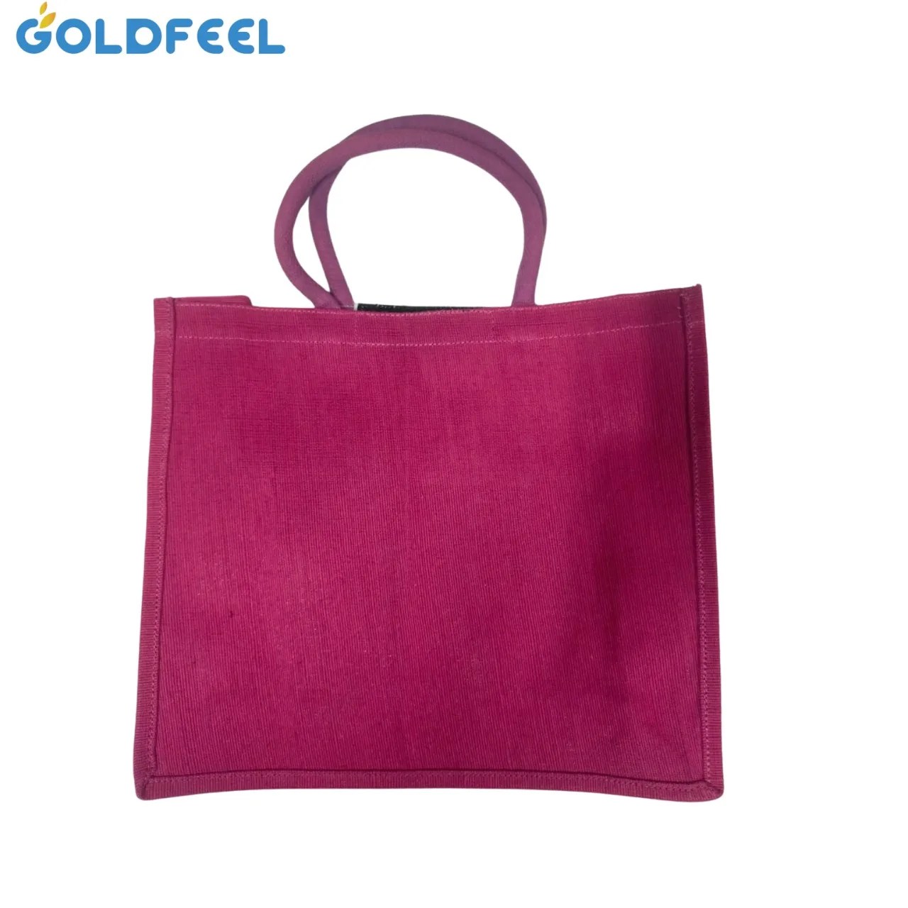 Jute Canvas Grocery Shopping Tote Bag Custom Printed Plain Western