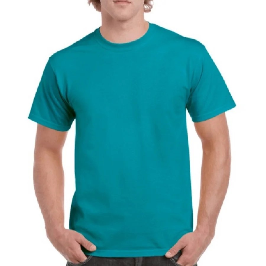 100 Cotton Men Tee Shirt Short Sleeve Round Neck Solid Factory
