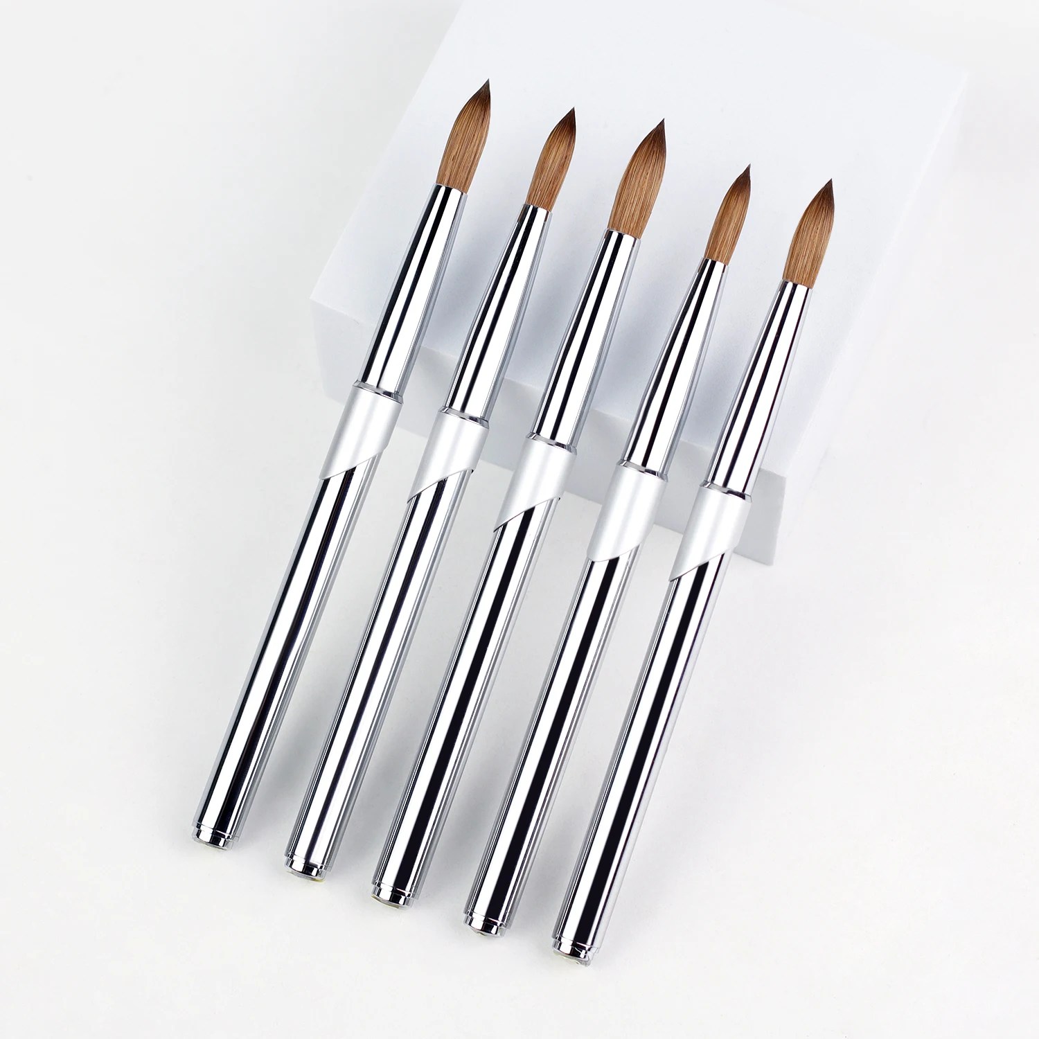 Handle Acrylic Nails Art Nail Brush With Custom Logo Kolinsky Nail