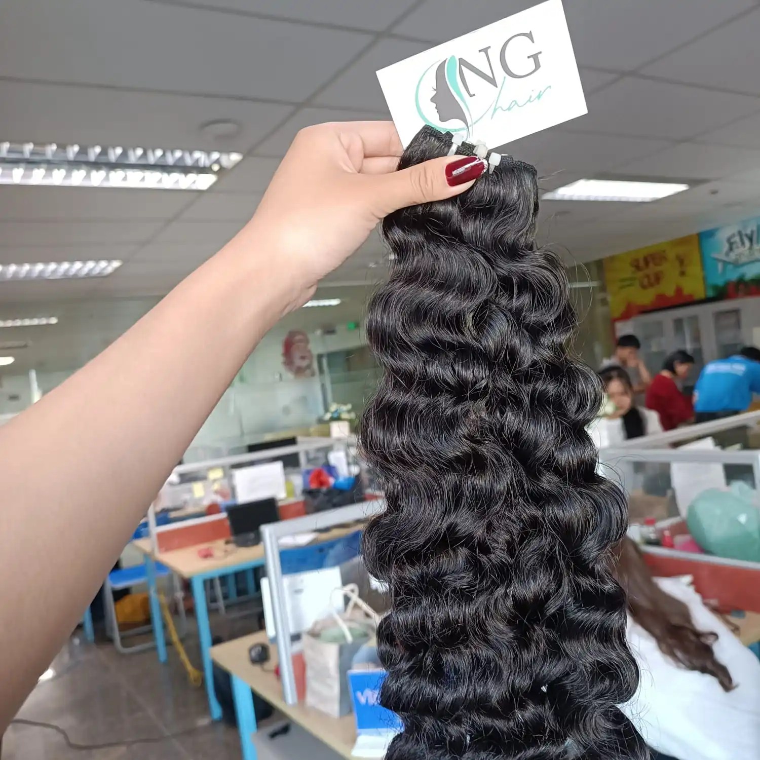 Hair Trend 2022 Burmese Curly Weft Vietnamese Human Hair No Chemical