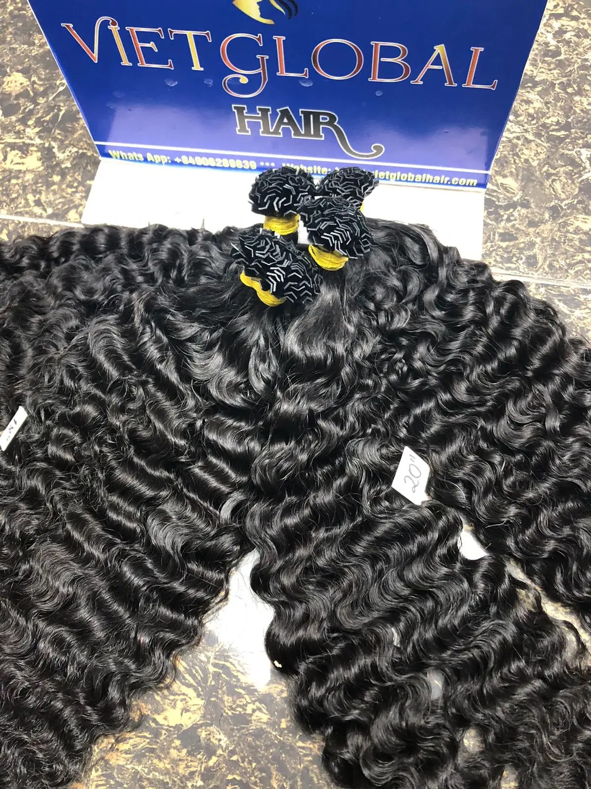 New Product 2024 Burmese Curly K Tip Hair Extensions Best Factory Price