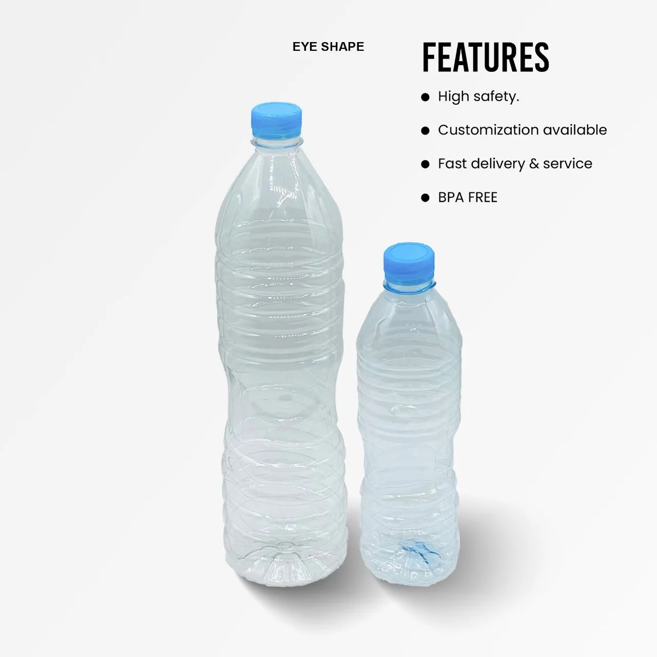 Empty Mineral Water Bottle 1.5l/1500ml Eye Design Bpa Free Plastic Pet