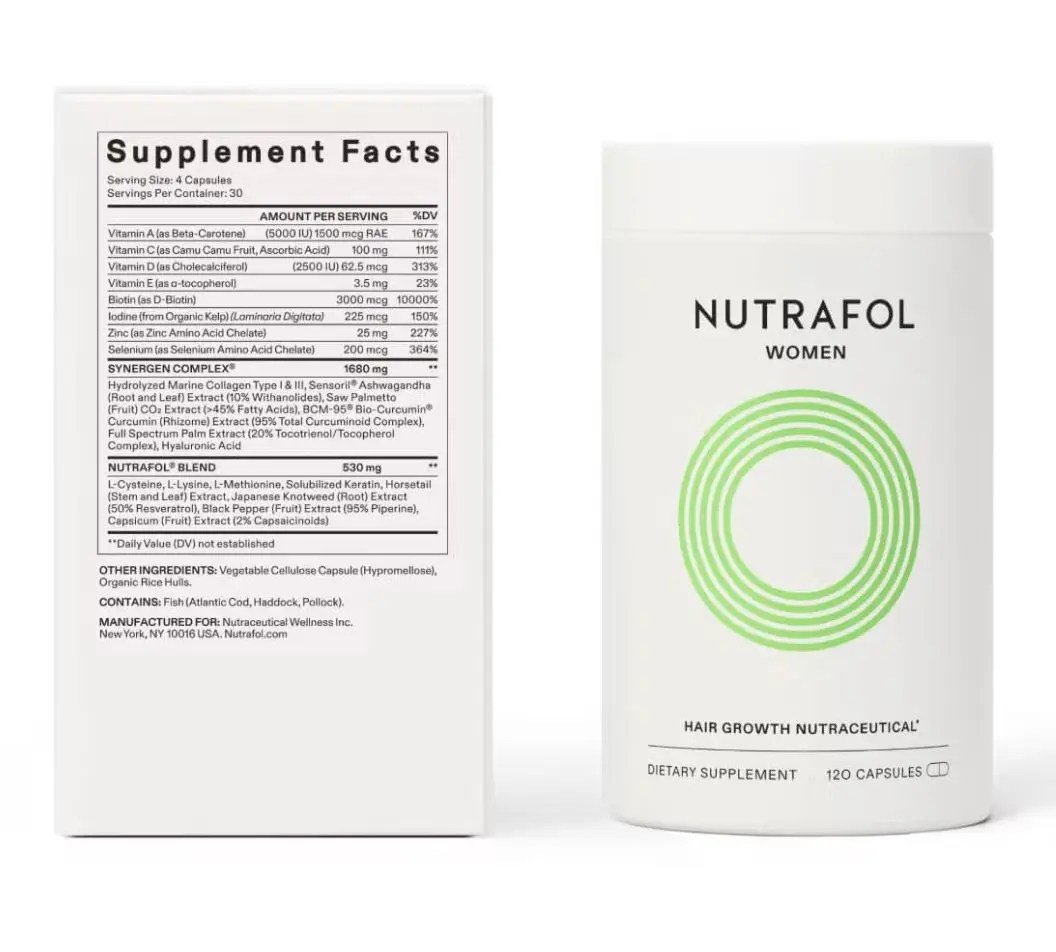 Nutrafol Women's Hair Growth Supplement Ages 1844 Clinically Proven