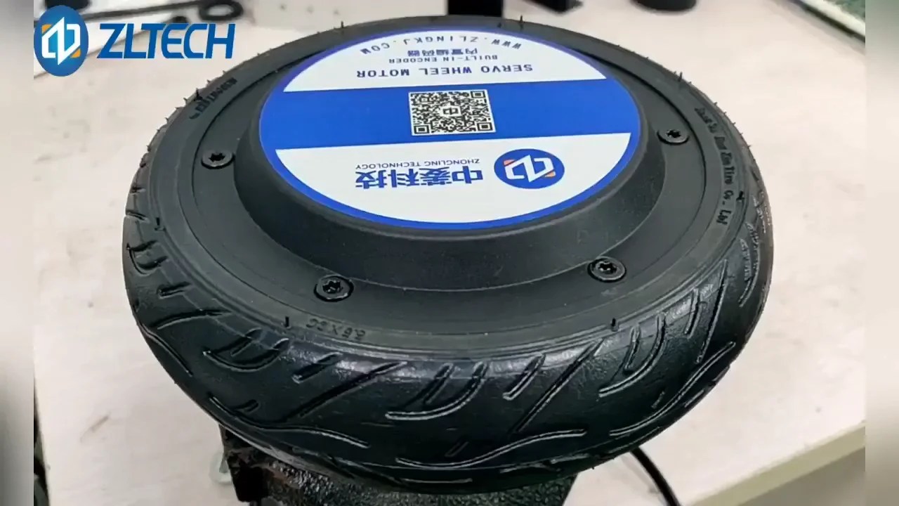 Zltech 8インチ5n.m 24v 48v 400rpm 100キロ負荷直接ドライブブラシレス電動ホイールハブ
