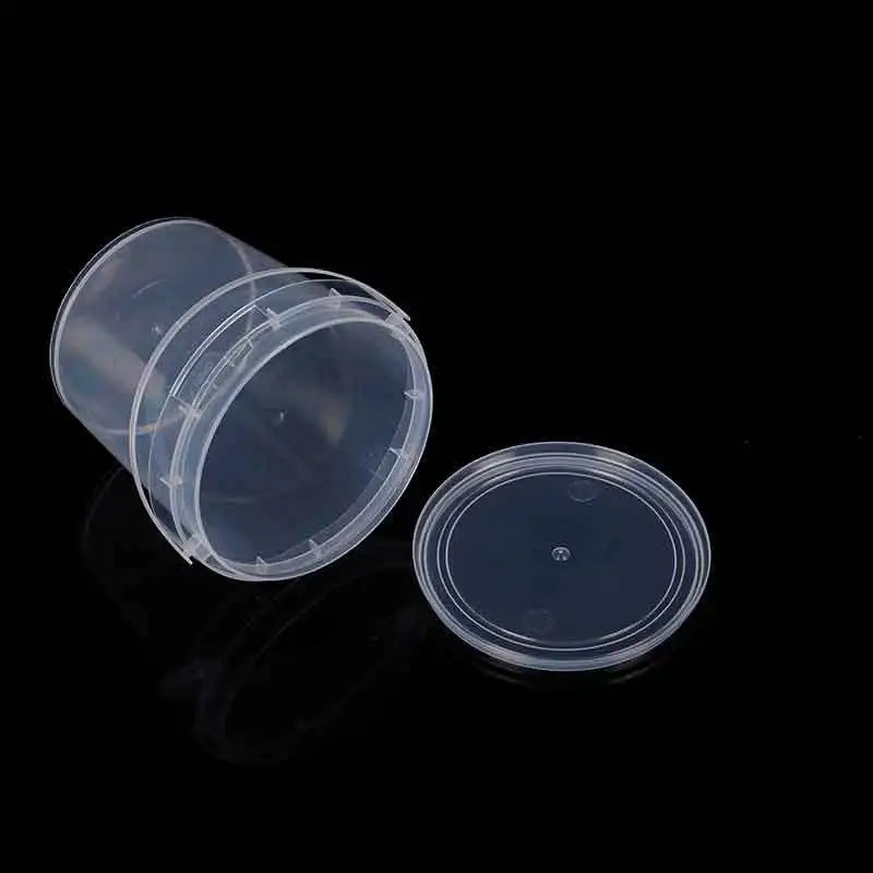 1l 2l 3l 4l 5l Food Grade Clear Ice Cream Honey Plastic Buckets Whit