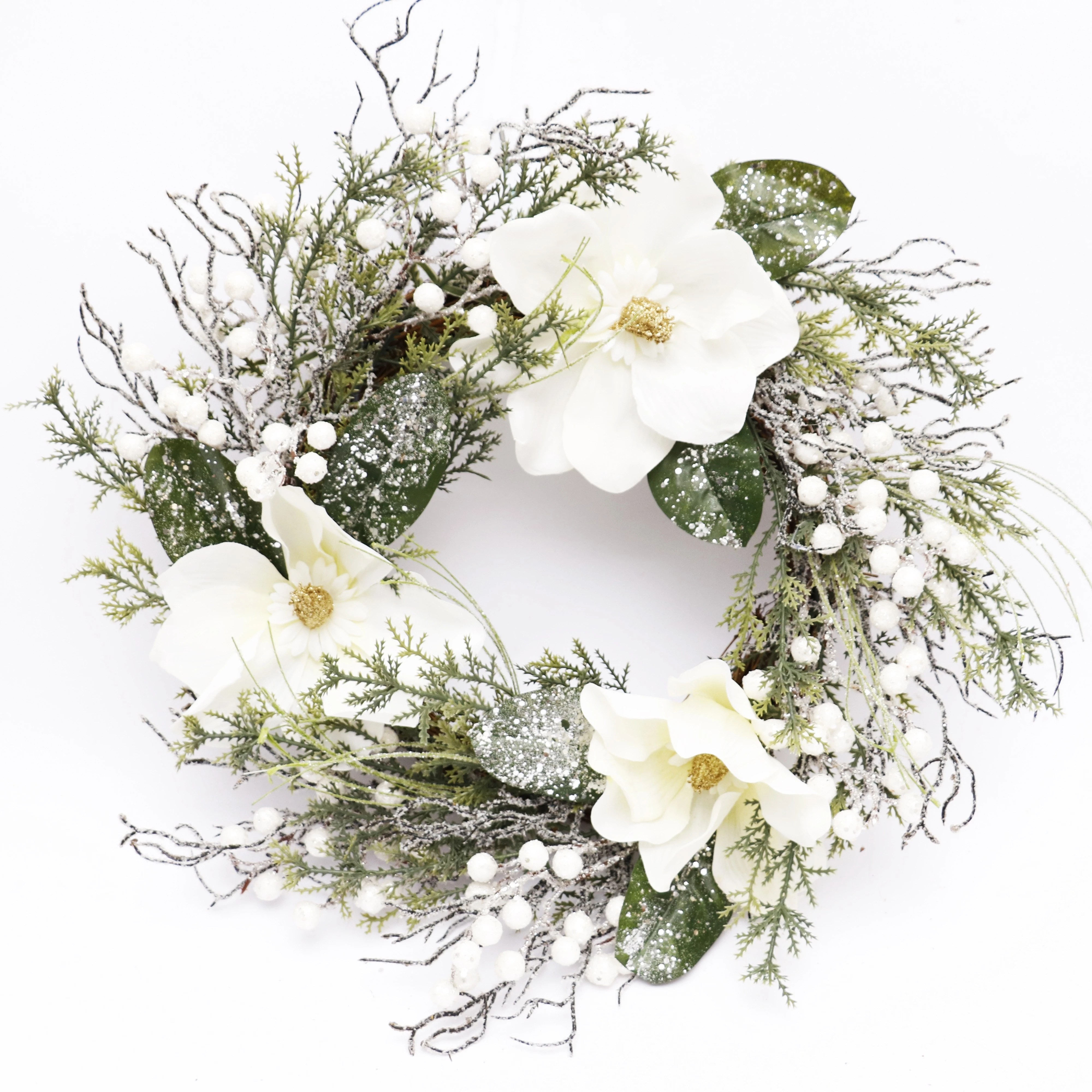50cm Wholesale Handmade Artifical Christmas Wreath Christmas Garland