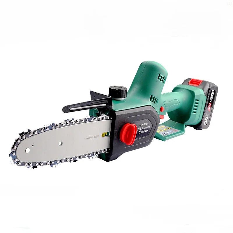 8in Brushless Mini Electric 21v 4ah Cordless Lithium Battery Chain Saw
