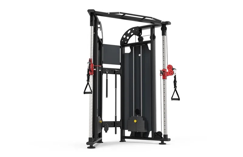 Bodybuilding Functional Cable Trainer Adjustable Cable Crossover Hammer Strength Machine Compact