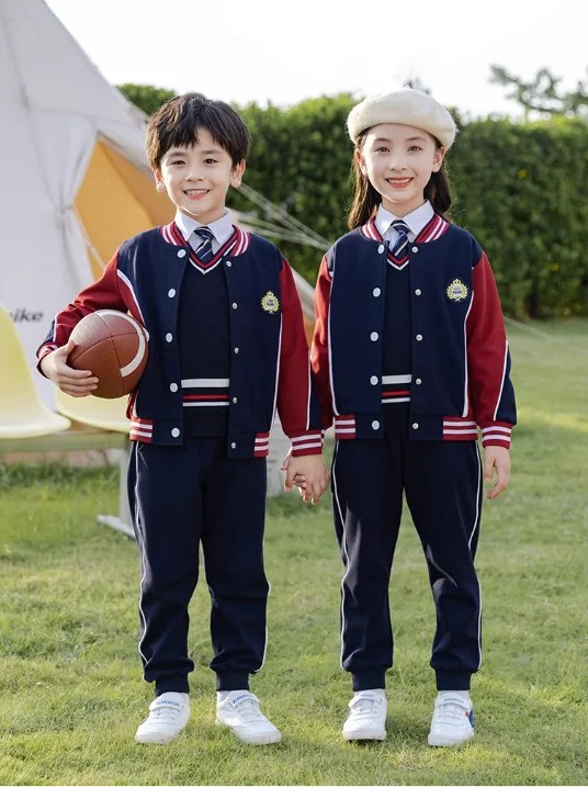 Red Kindergarten School Uniforms Primary School Uniform Kindergarten