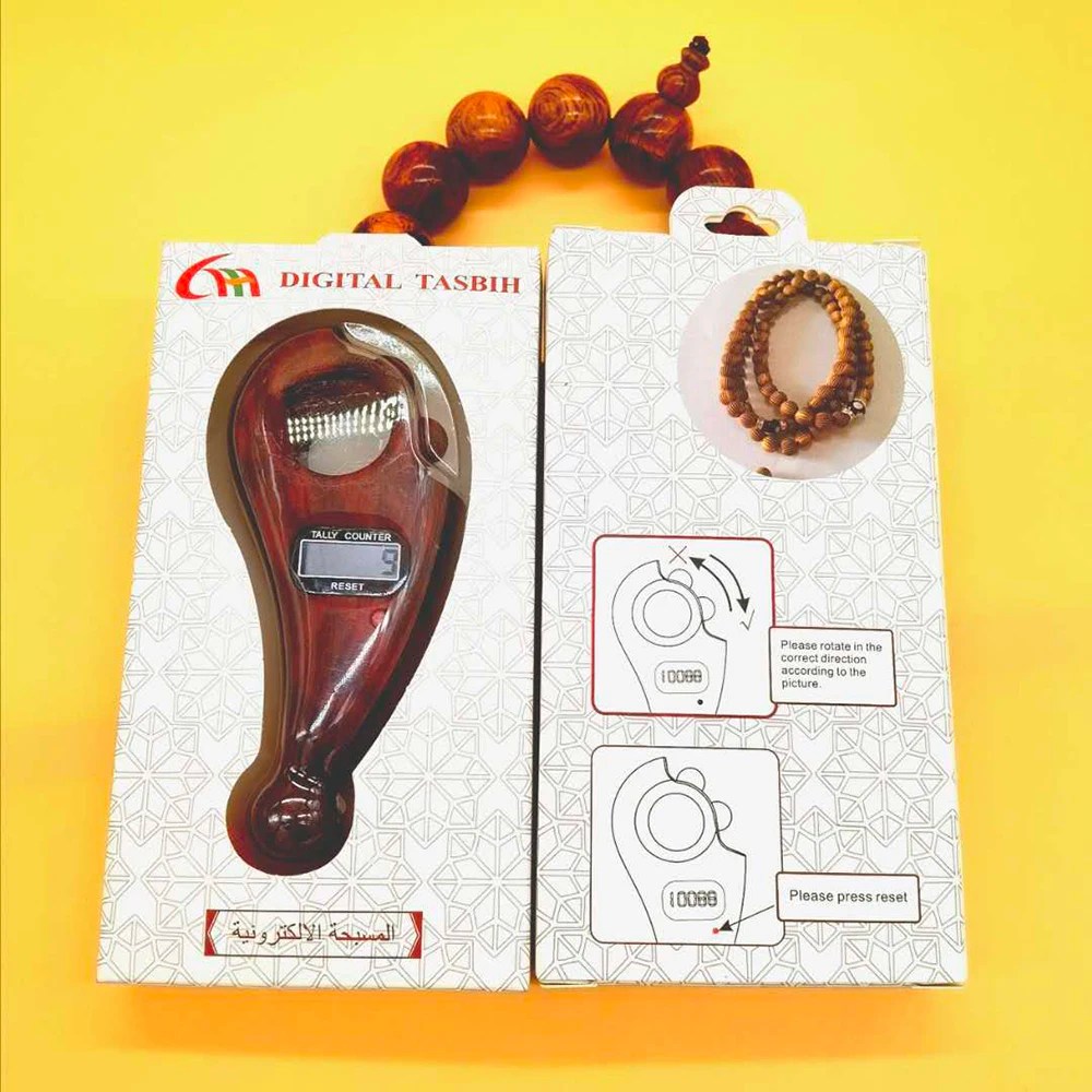 New Muslim Lcd Finger Tasbih Digital Tally Counter Beads Electronic