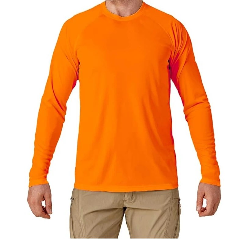 Custom Men's Rash Guard Sun Protection Clothing Long Sleeve Swim Tees