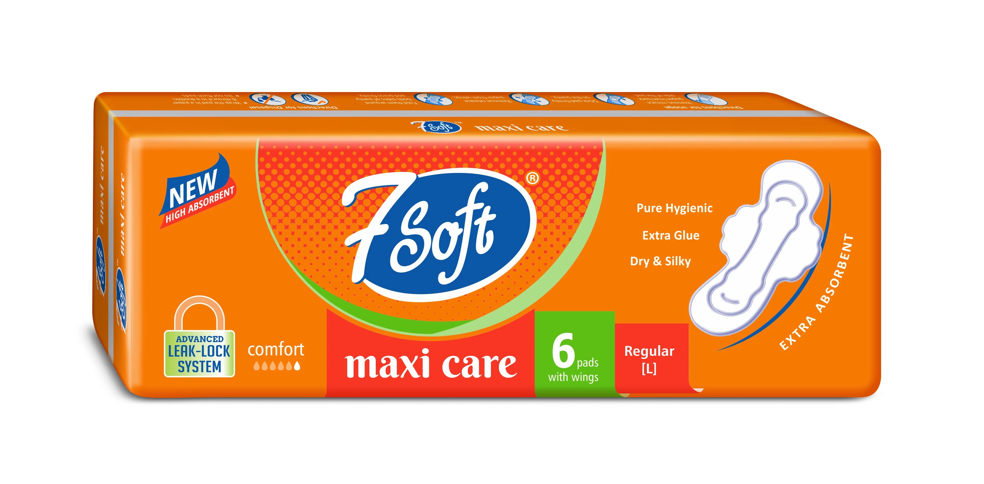 High On Demand Ultra Soft 7 Soft Ladies Sanitary Napkins Pads For