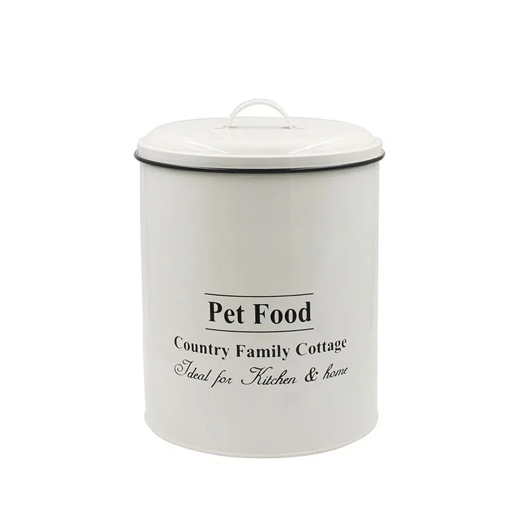 Premium Quality Galvanized Metal Pet Food Storage Container For Dog And
