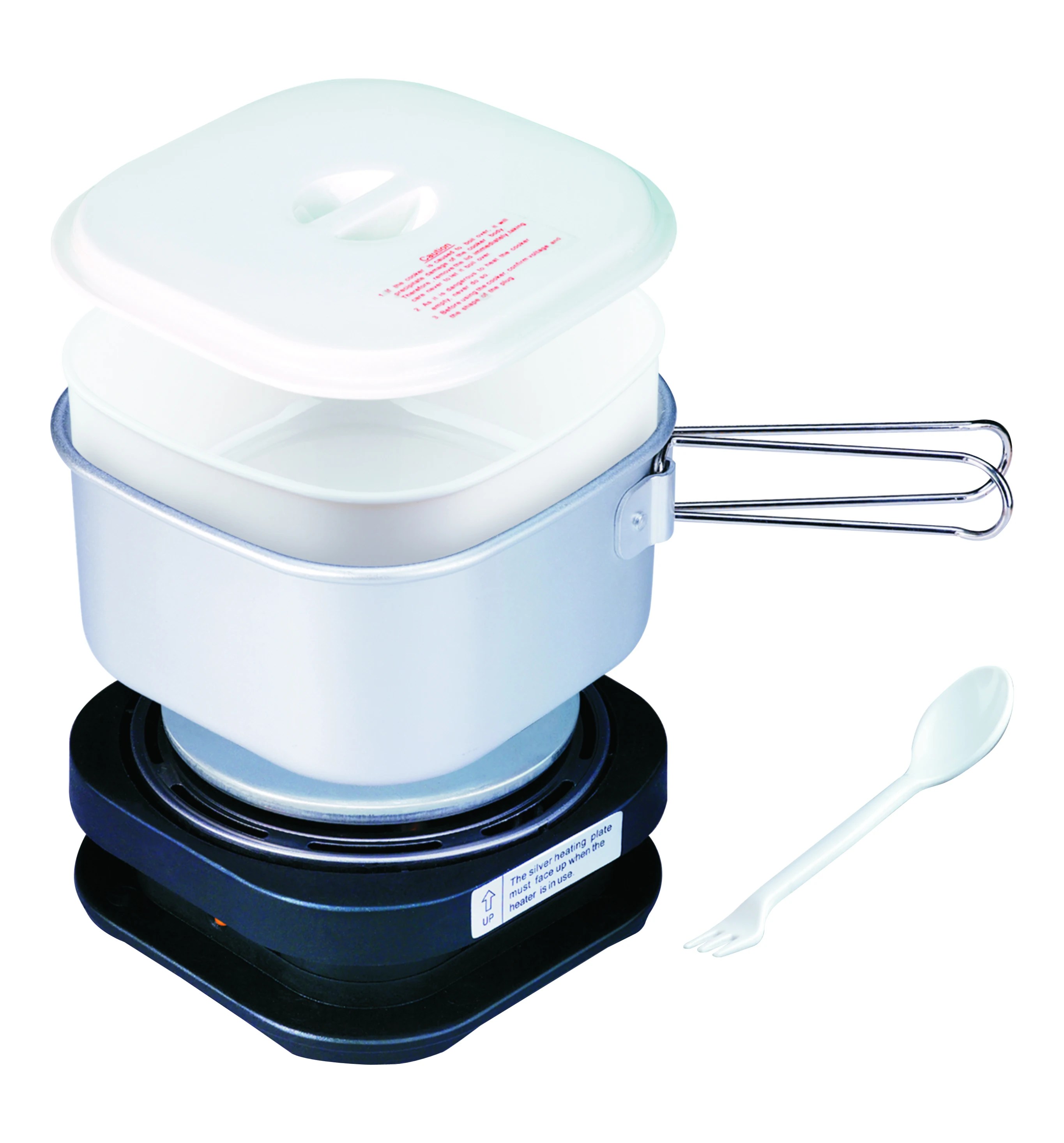 1.0l Mini Travel Electric Cooker Aluminium Travel Cooker Dual Voltage