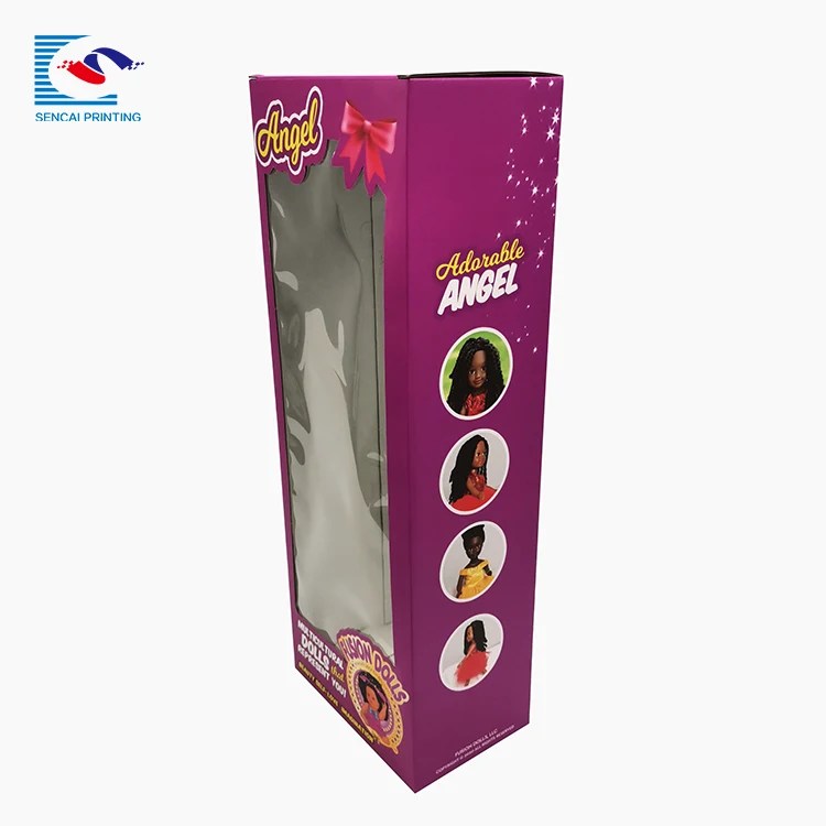 Logo Printed Gift Baby Doll Toys Packaging Box With Clear Window Buy
