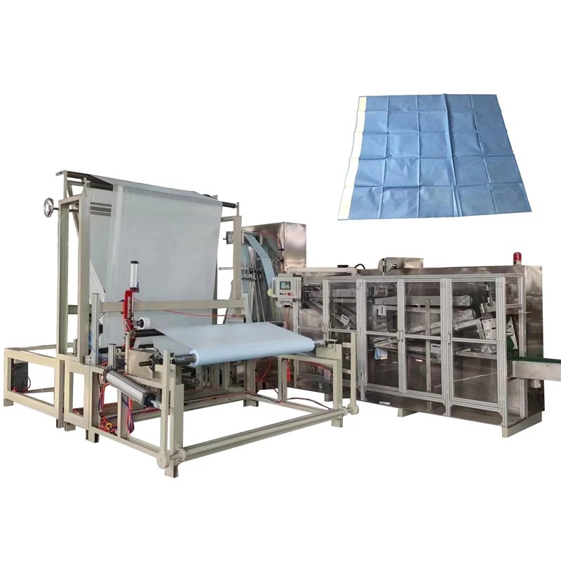 Medical Bed Sheet Folding Machine Disposable Surgical Drape Making