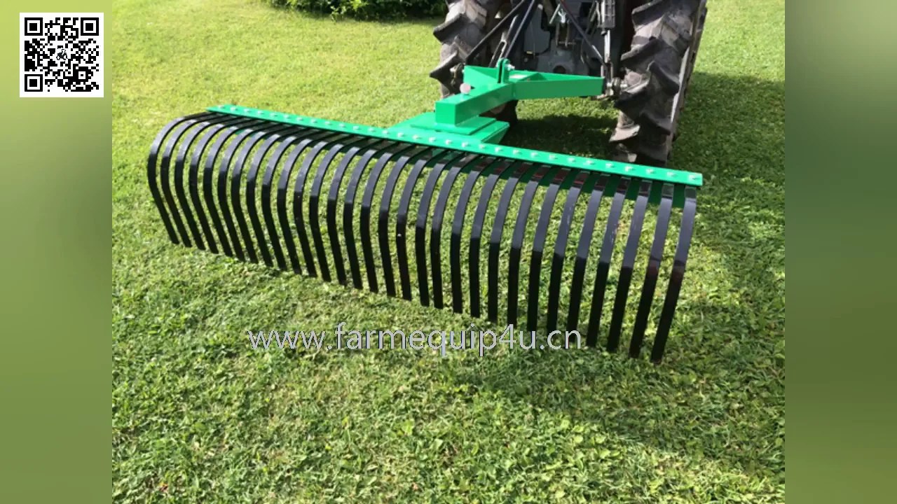 3point landscape rake for farm wheel tractors, View tractor root rake