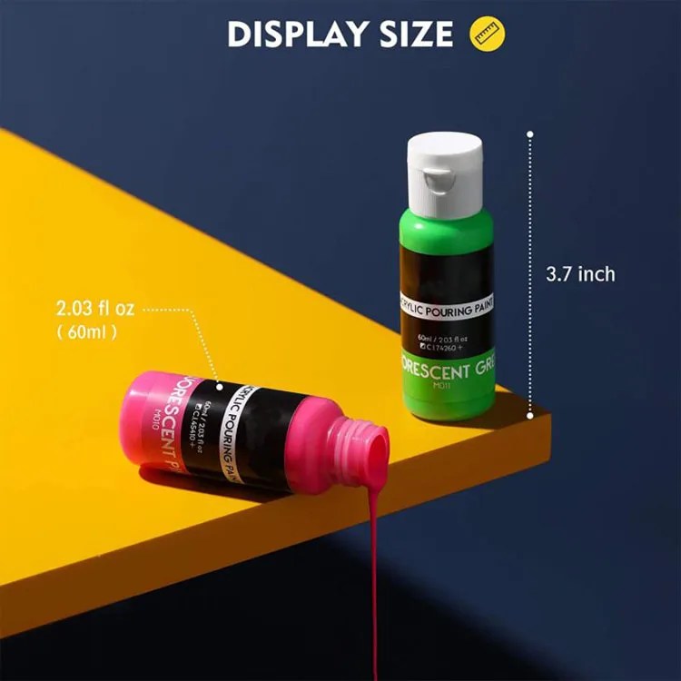 60ml Acrylic Pouring Paint Premixed High Flow Liquid Acrylic Paint For Canvas Wood Stone Buy