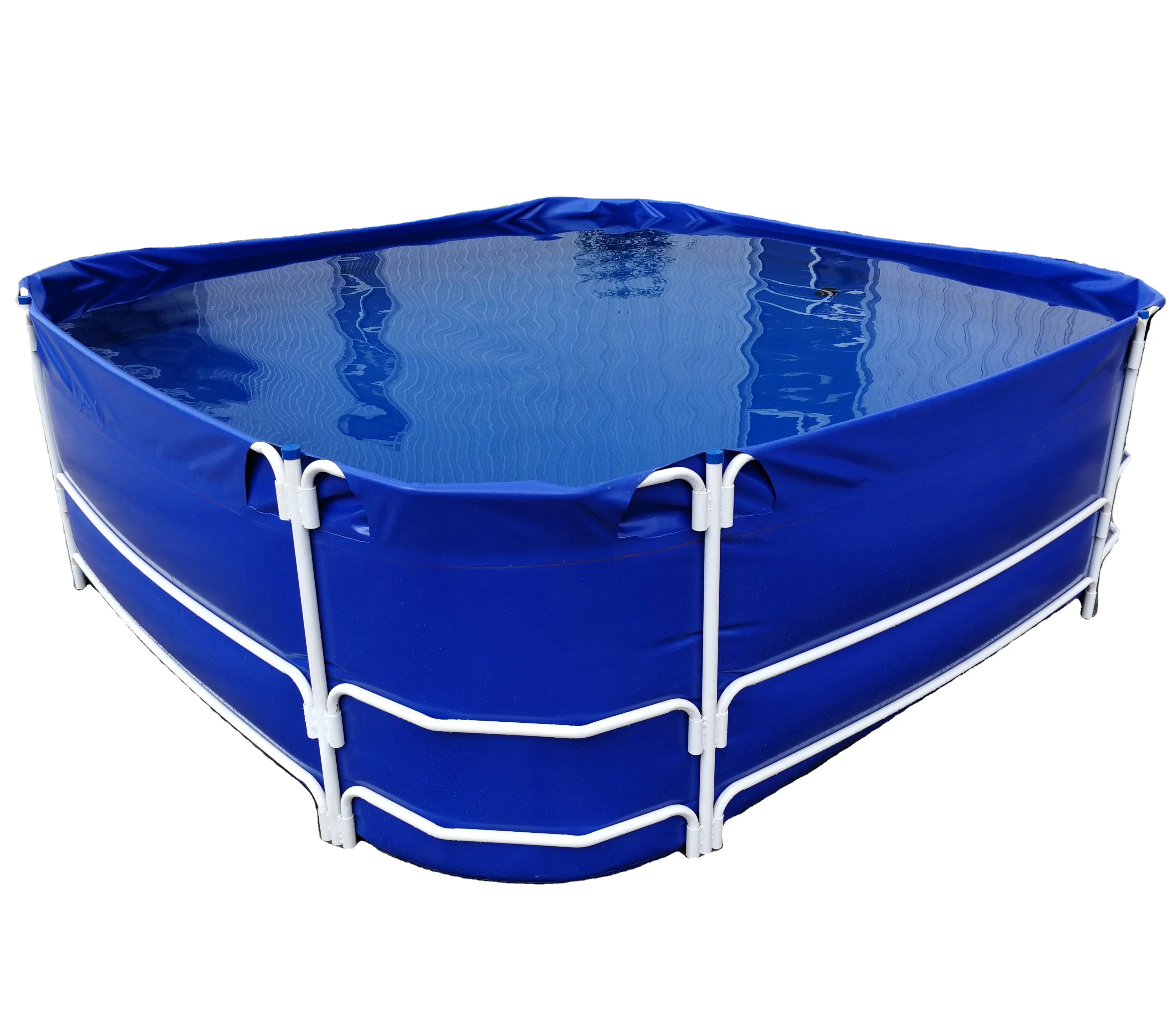 Pvc Foldable Flexible Soft Fish Farming Tanks Fish Pond Square Plastic