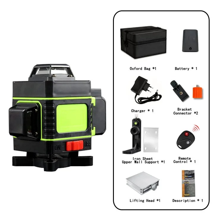 High Precision Outdoor Indoor Mode Tripod Laser Level Self Leveling 360