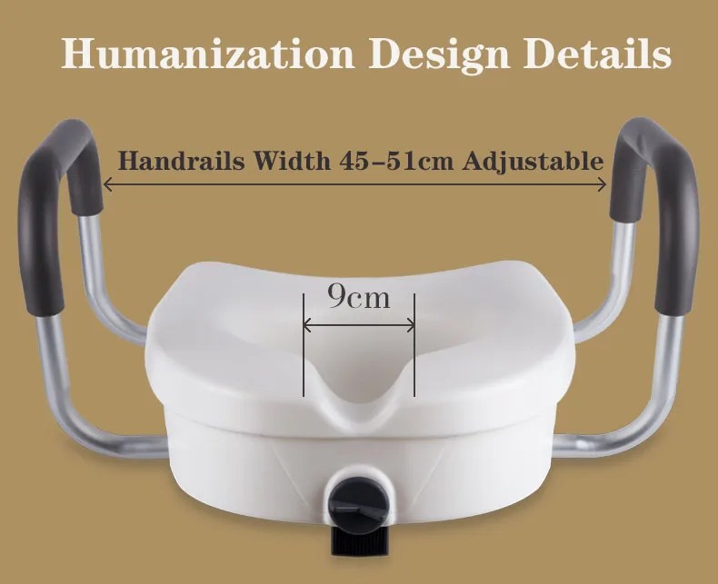 Jl670b White Toilet Seat Riser Toilet Seat Lifter For Bathroom Safety