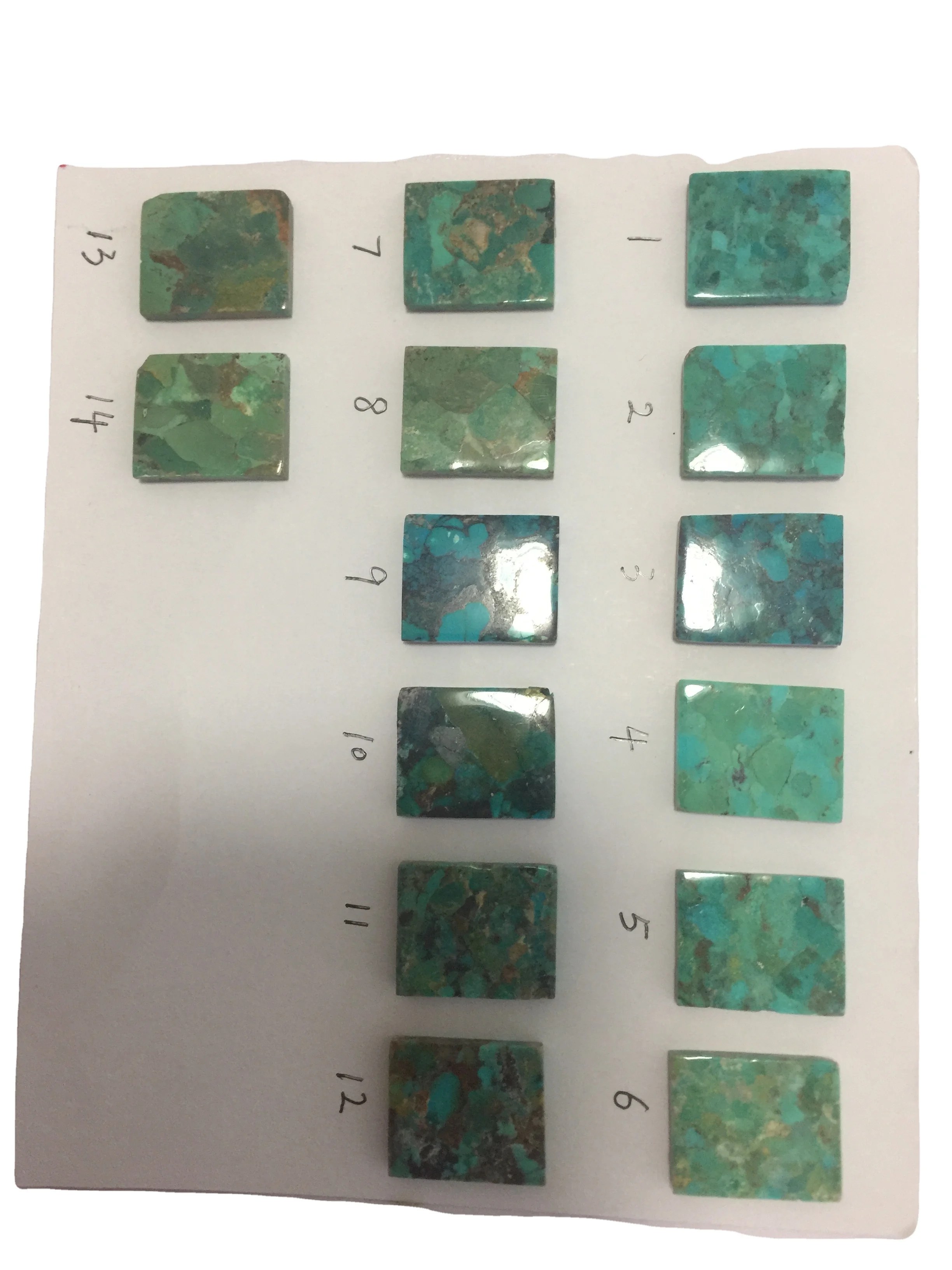 Composite Turquoise Made With Real Smaller Pieces Turquoise Rough Stone