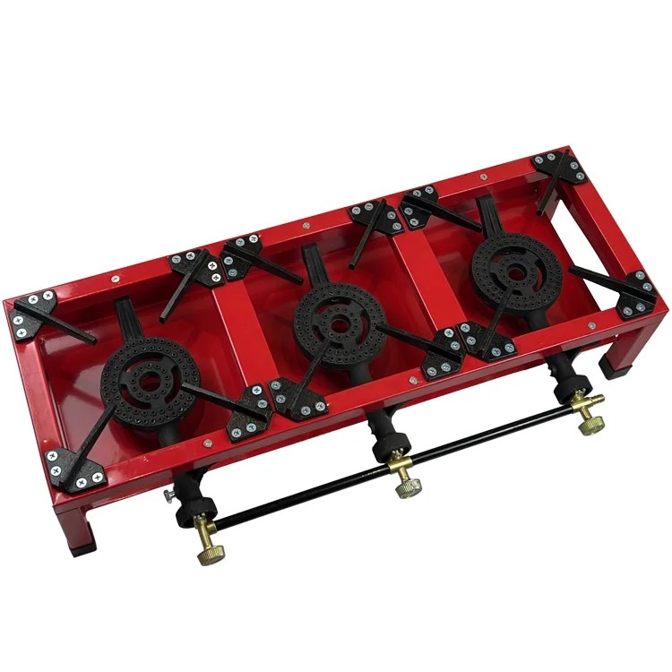 Threestove Fierce Kitchen Gas Wok Cast Iron Gas Burner Camping Stove