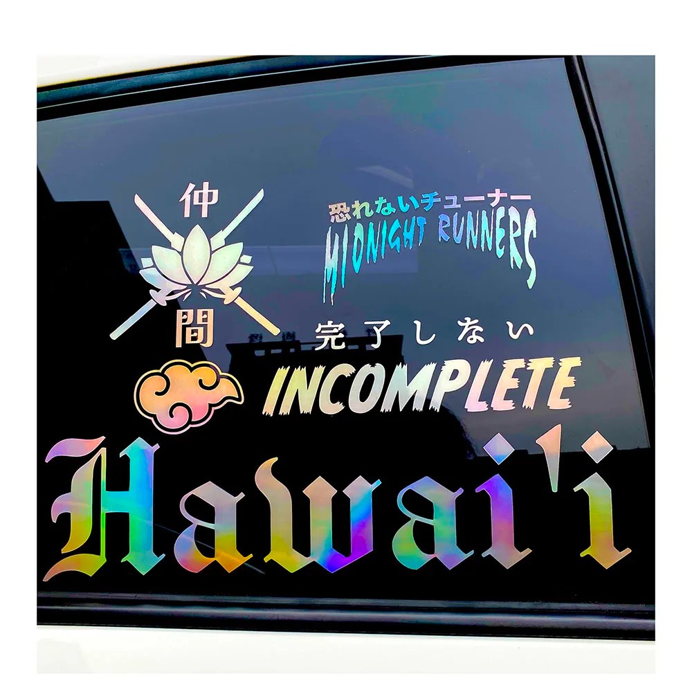 Waterproof Uv Resist Transfer Outdoor Custom Die Cut Car Window Decals