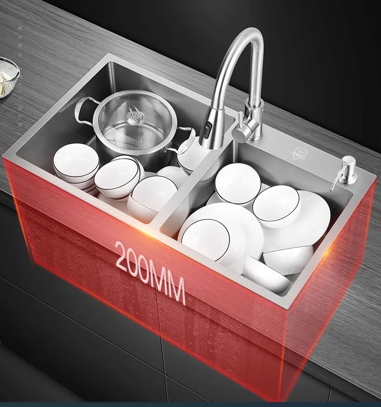 Nano 304 Stainless Steel Kitchen Sink For Villa Buy Stainless Steel