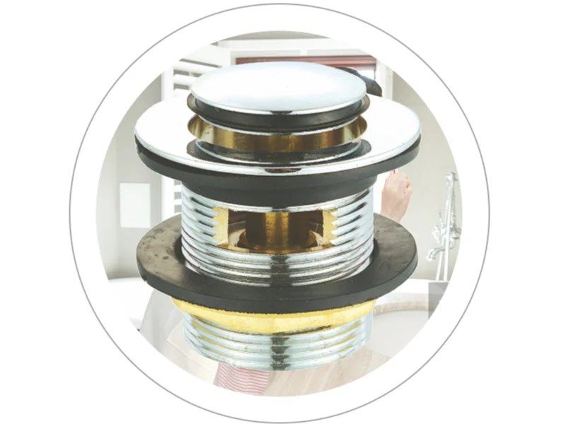 Decorative Stain Nickel Oil Rubbed Toe Operated Tub Pop Up Waste