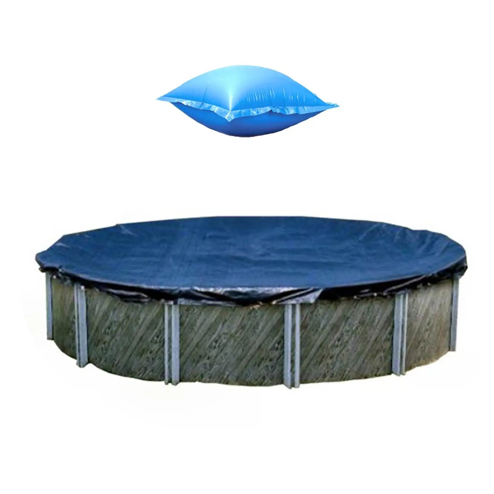 110*140cm Blue Pvc Air Pillow Above Ground Winter Pool Covers With 1