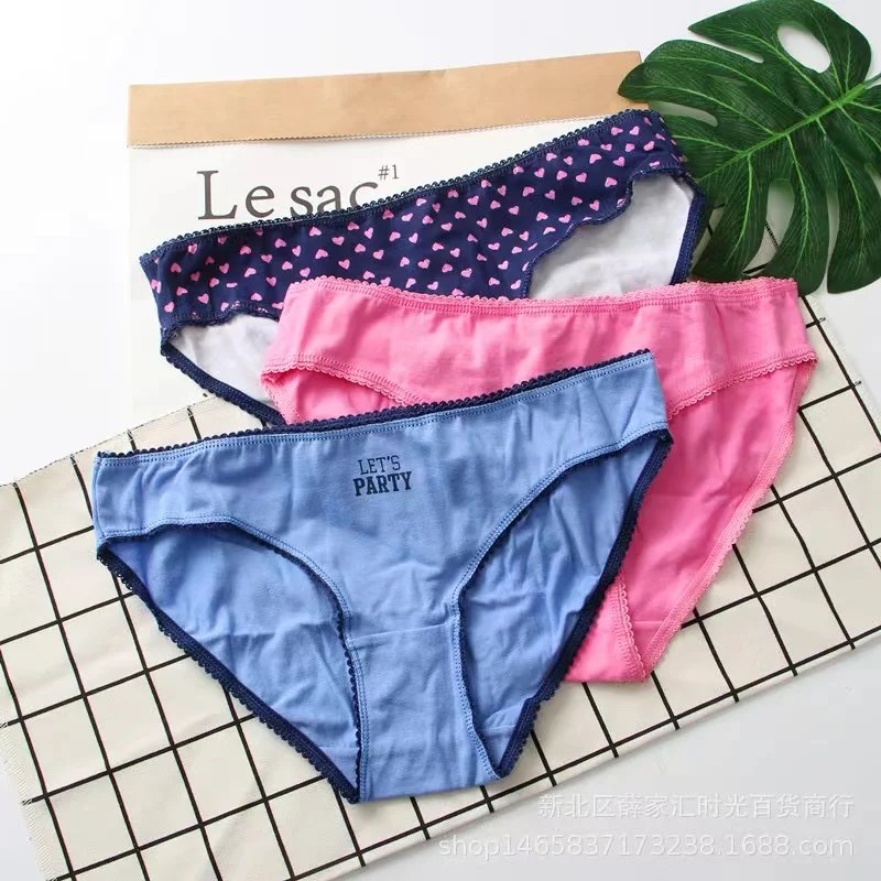 3pcs Packed Cotton Lady Woman Cotton Underwear Panty Buy Cute Cotton