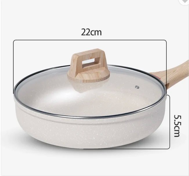 2022 Best Selling Ceramic Coated Toxin Free Ceramic Nonstick Frypan Induction Base Frying Pan