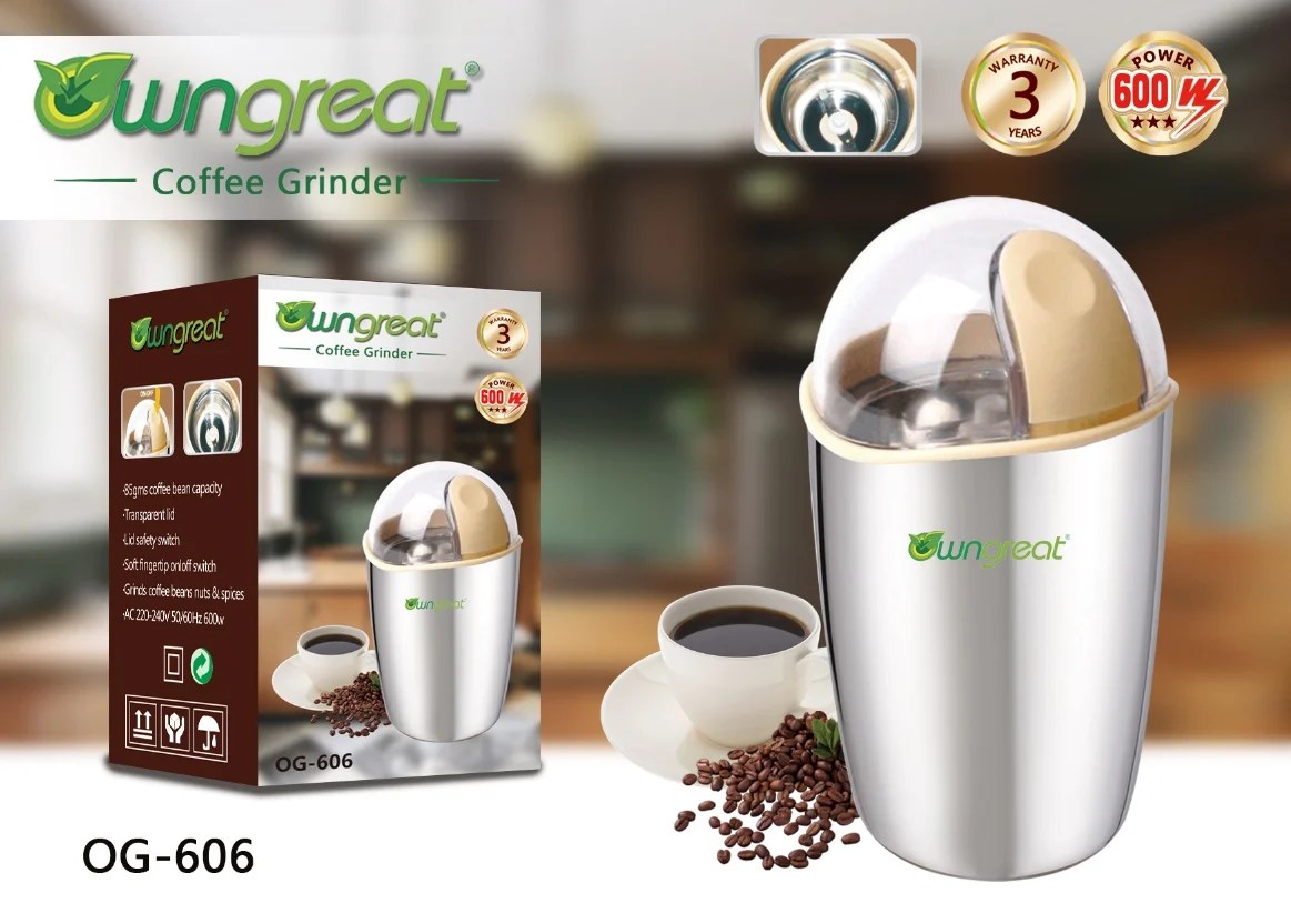 High Quality Portable Electric Mini Silver Crest Coffee Grinder For Dry