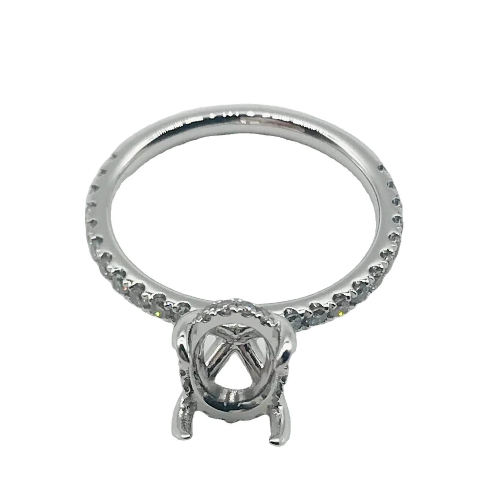 14k /18k Gold Blank Engagement Ring Setting Ring Setting Without Stones