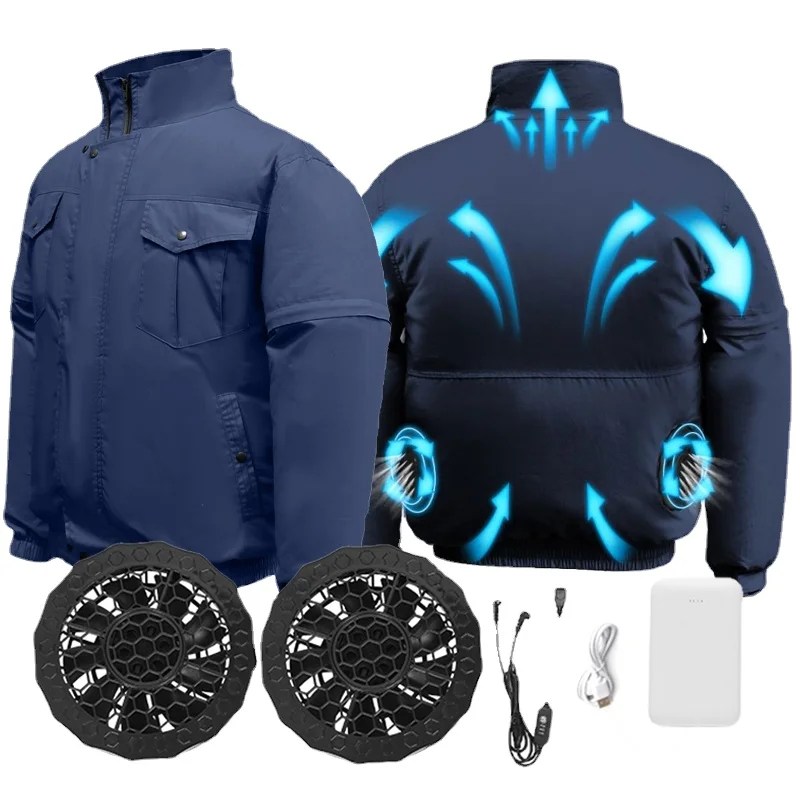 Summer Cooling Vest Rechargeable Cooling Jacket With Fan For Welders