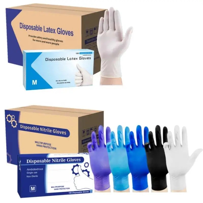 Veterinary Sterile Gloves Surgical Disposable Nitrile Gloves Powder