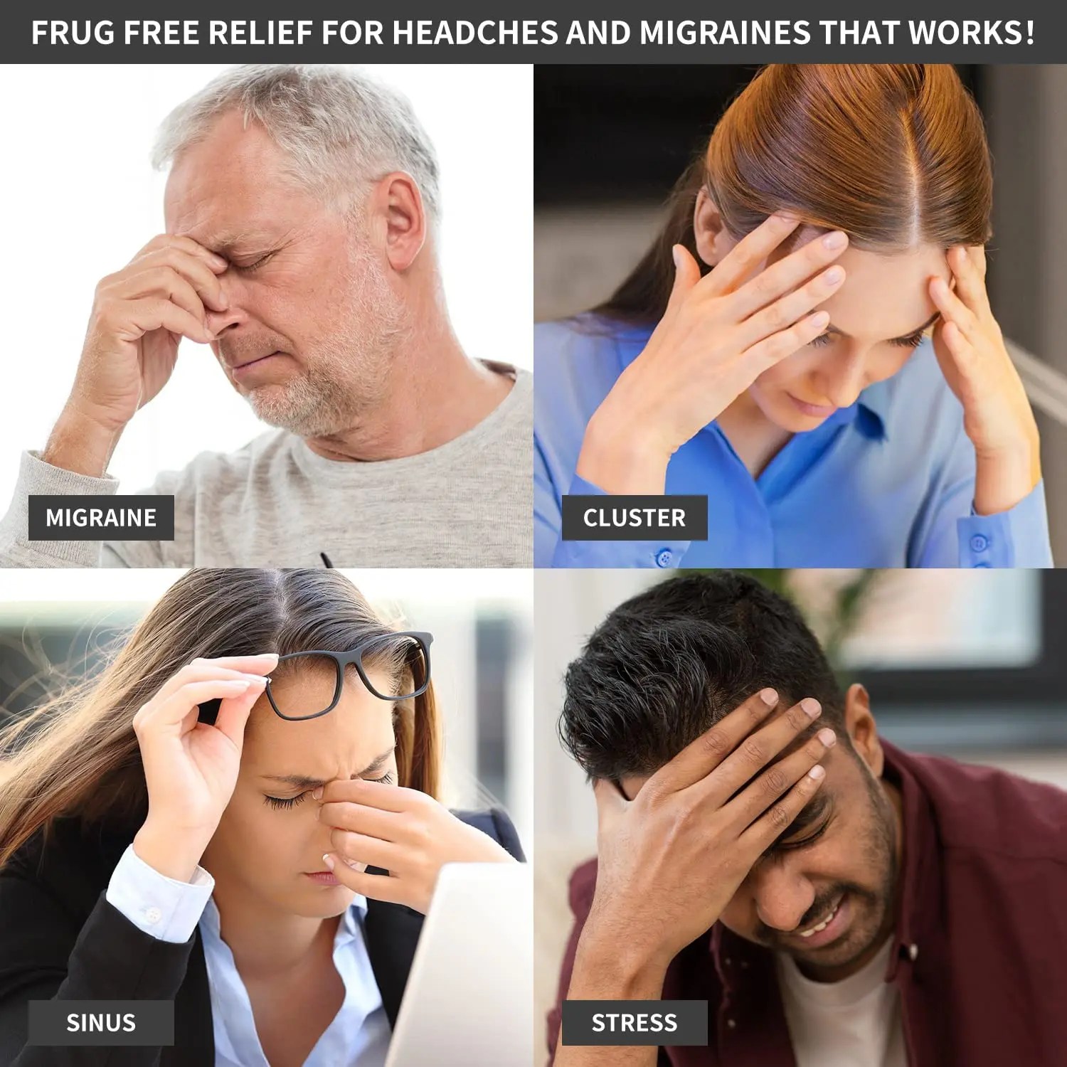 Headache Migraine Relief Hat Head Cold Therapy Migraine Relief Mask